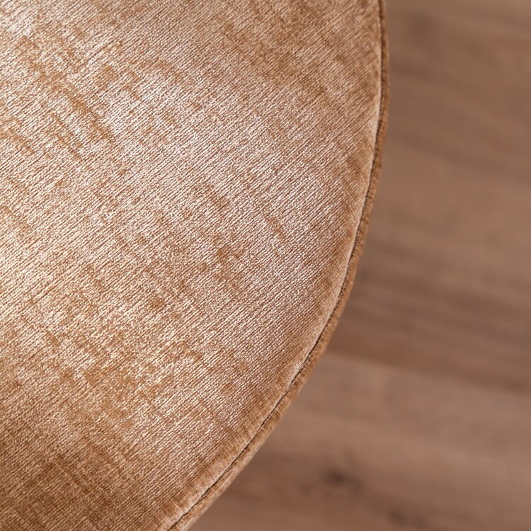 Pouf Elle rond chenille peach ø70 cm