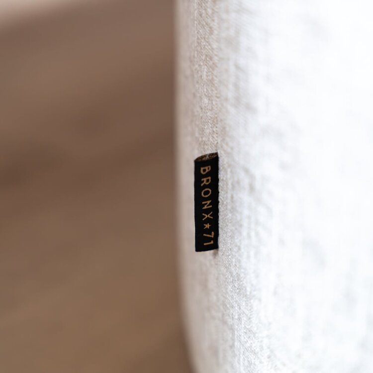 Pouf Elle rond chenille sand ø70 cm