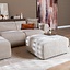 Pouf Maine en chenille beige