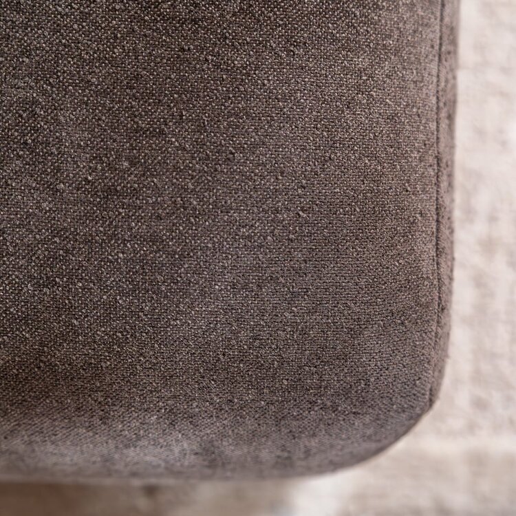 Pouf Maine en chenille brun
