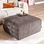 Pouf Maine en chenille brun