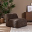 Fauteuil Maine en chenille brun