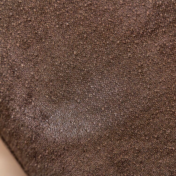 Fauteuil Maine en chenille brun