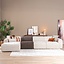 Fauteuil Maine en chenille brun