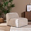 Fauteuil Maine en chenille beige
