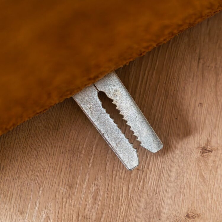 Fauteuil Maine en bouclé terracotta