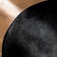 Pouf scandinave Myles tissu chiné noir