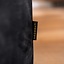 Pouf scandinave Myles tissu chiné noir