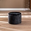 Pouf scandinave Myles tissu chiné noir