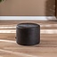 Pouf éco-cuir Kyla anthracite