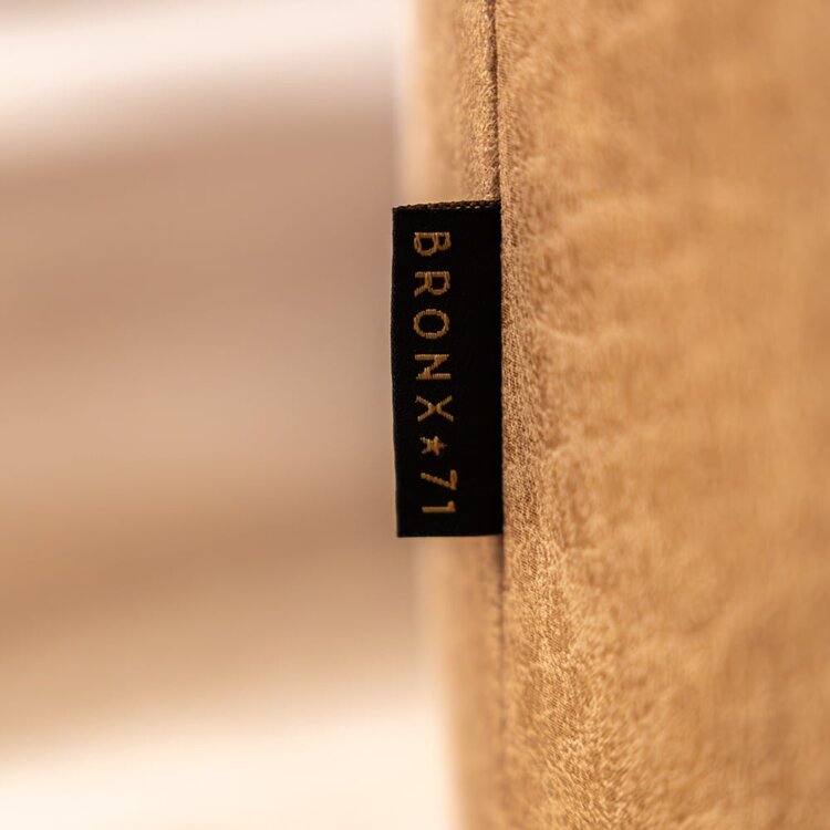 Pouf éco-cuir Kyla beige