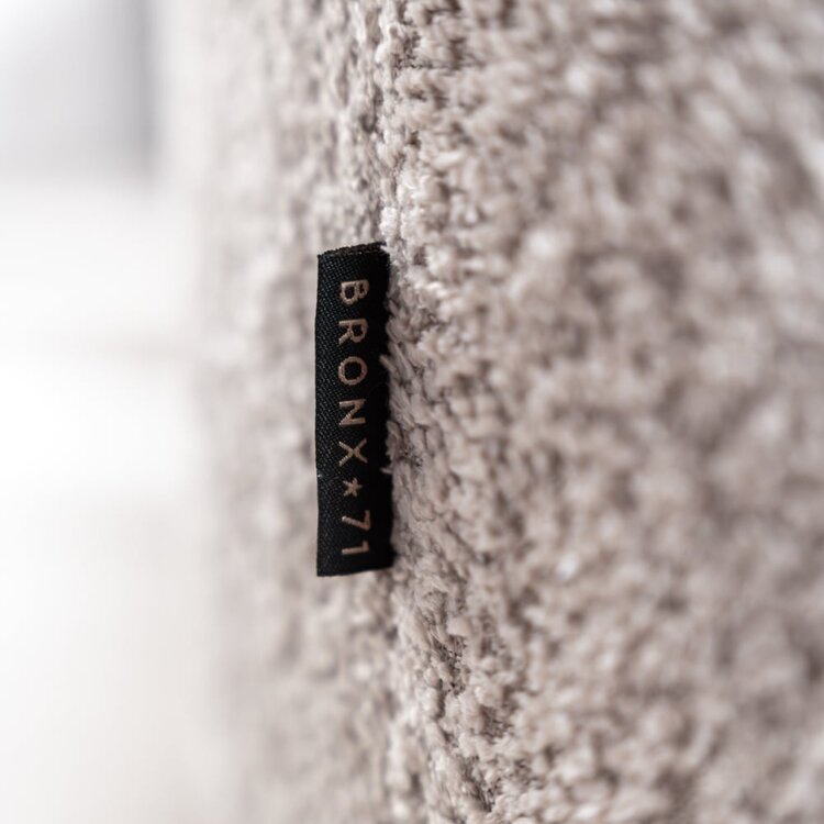 Pouf bouclette Nora taupe