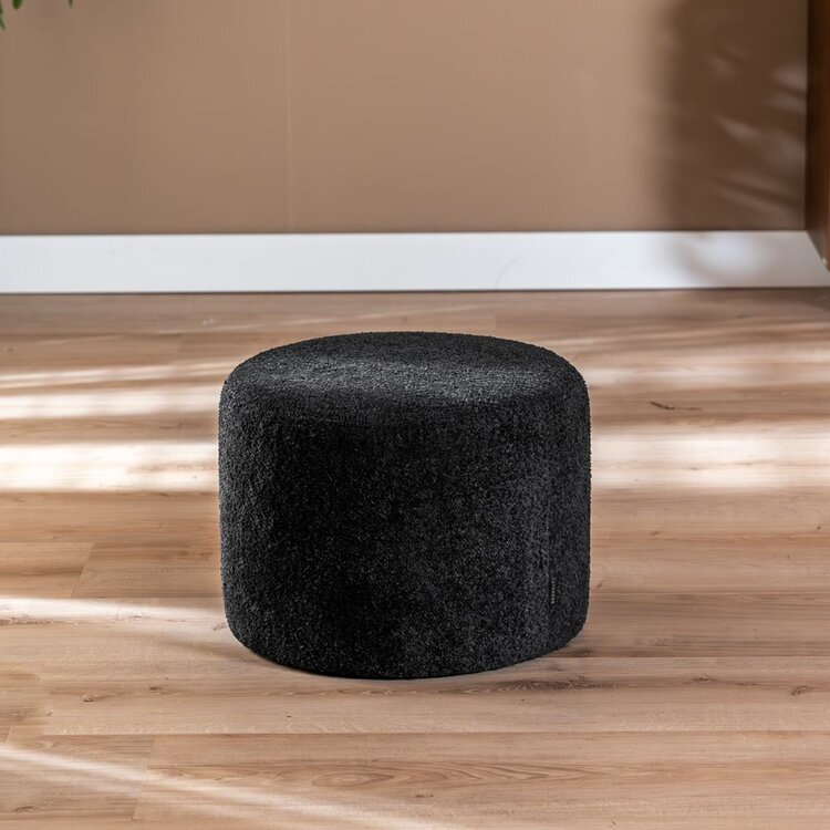 Pouf bouclette Nora noir