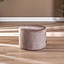 Pouf velours Beau taupe