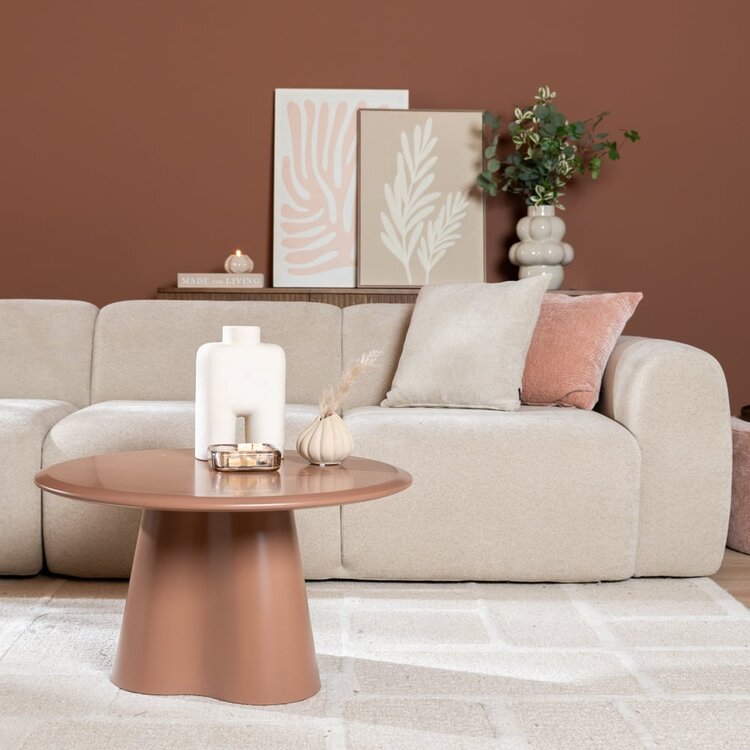 Table basse ronde Orion ø70 cm mocha mousse