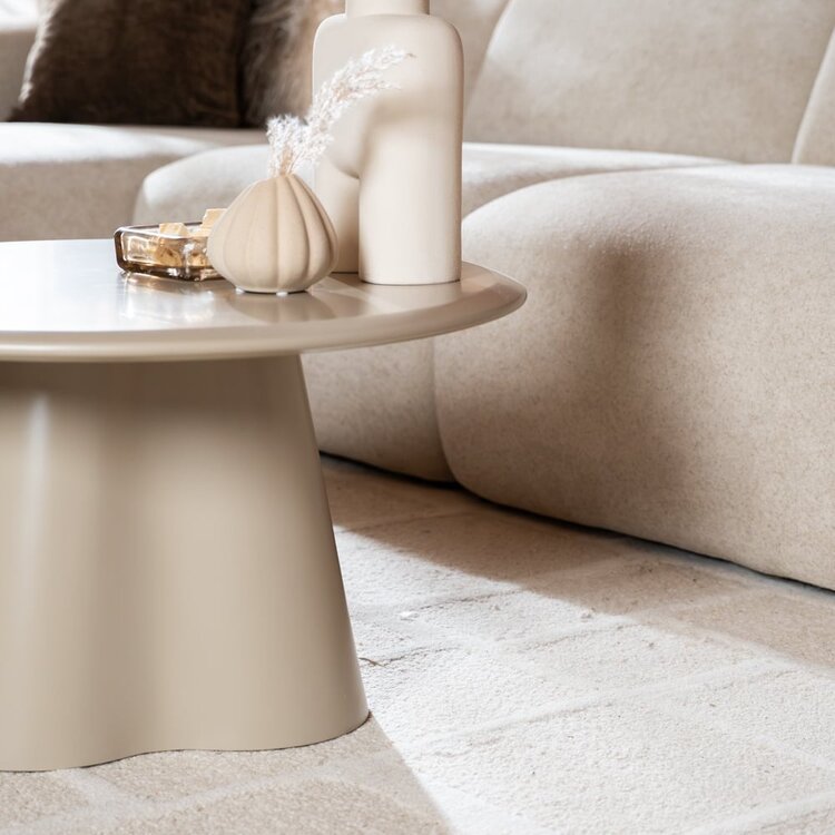Table basse ronde Orion ø70 cm taupe