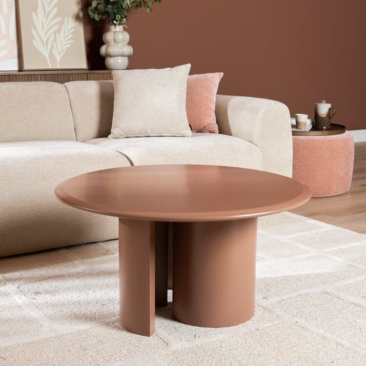 Table basse ronde Nova ø80 cm mocha mousse