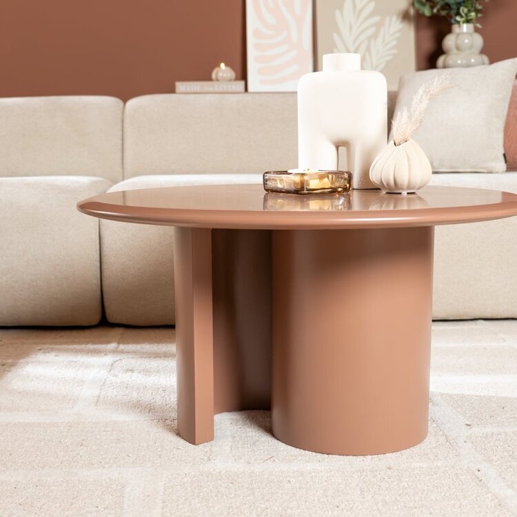 Table basse ronde Nova ø80 cm mocha mousse