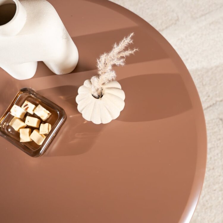 Table basse ronde Nova ø80 cm mocha mousse