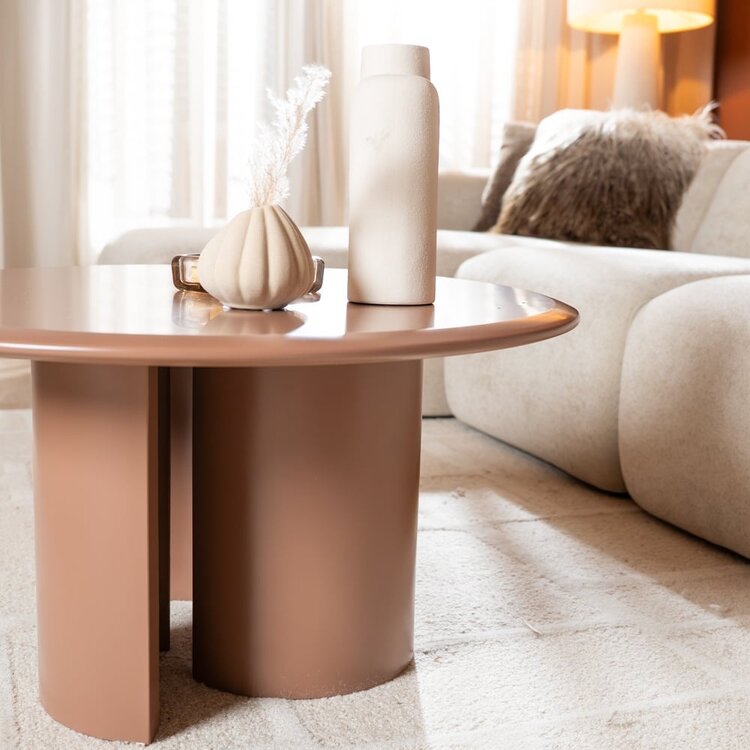 Table basse ronde Nova ø80 cm mocha mousse