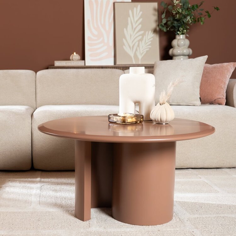 Table basse ronde Nova ø80 cm mocha mousse