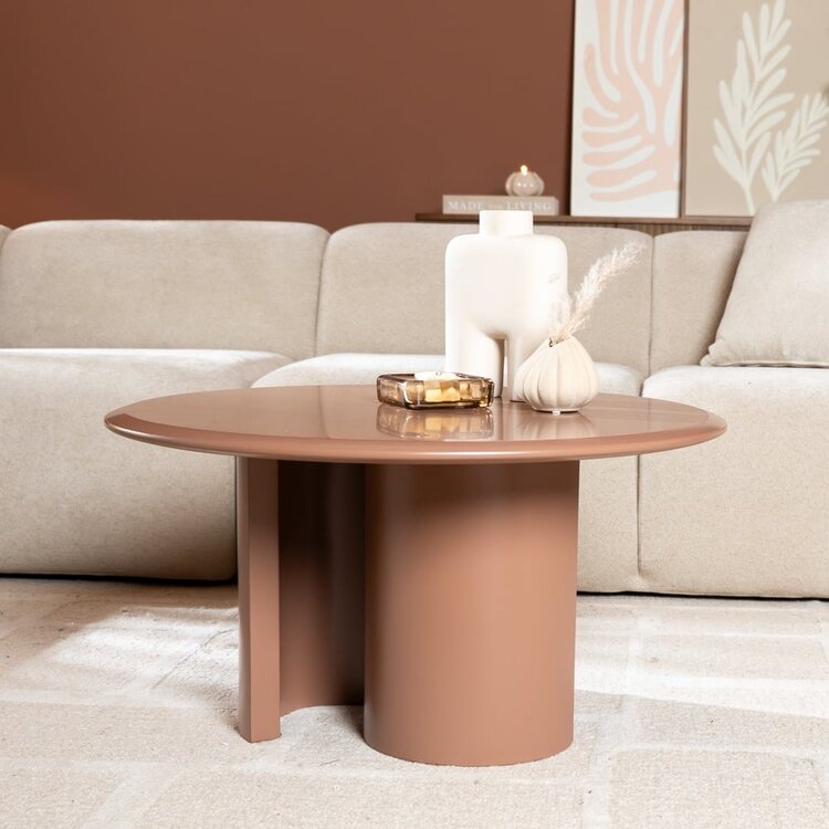 Table basse ronde Nova ø80 cm mocha mousse