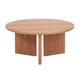 Table basse Aya ø80 cm chêne blanc