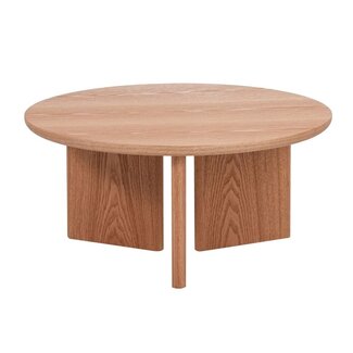 Table basse Aya ø80 cm chêne blanc