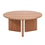 Table basse Aya ø80 cm chêne blanc