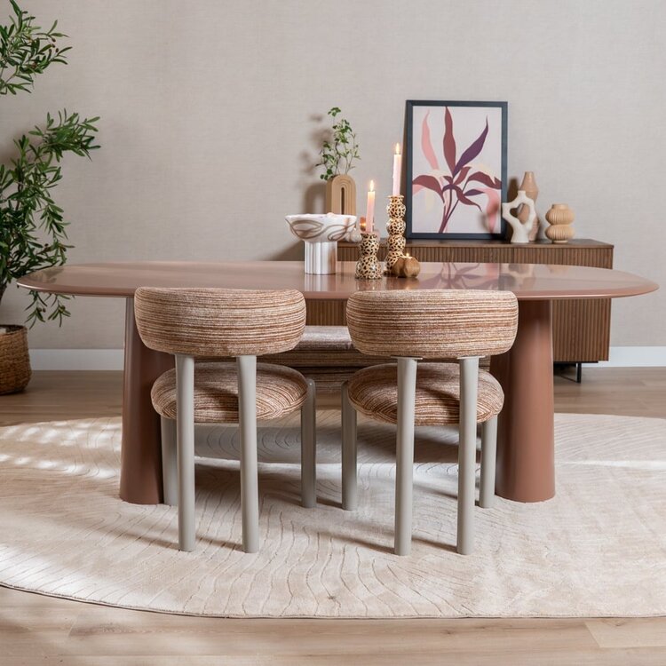Table à manger Cosmo 220 x 110 cm mocha mousse