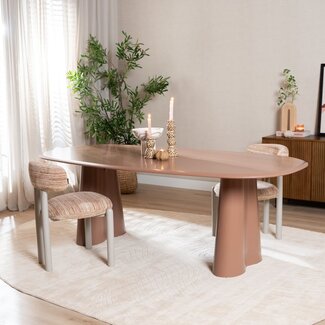 Table à manger Cosmo 220 x 110 cm mocha mousse