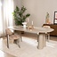 Table à manger Cosmo 220 x 110 cm taupe