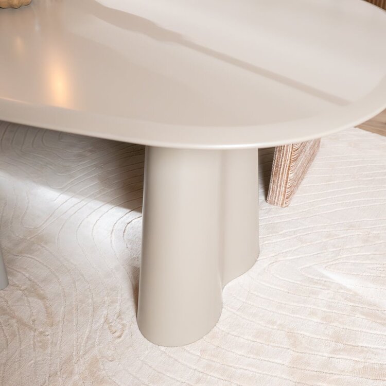 Table à manger Cosmo 220 x 110 cm taupe