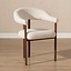 Chaise de salle à manger Nori en lin off white