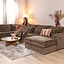 Canapé en U Kyle 6 places chenille mocha