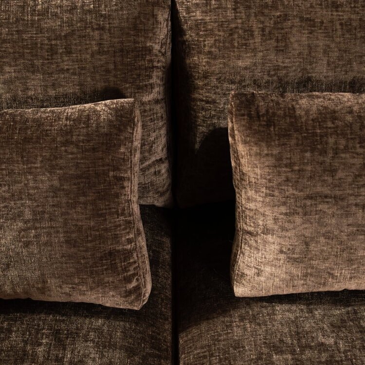 Canapé en U Kyle 6 places chenille mocha