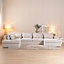 Canapé en U Kyle 6 places chenille sand grey