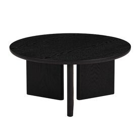 Table basse Aya Ø80 cm noire