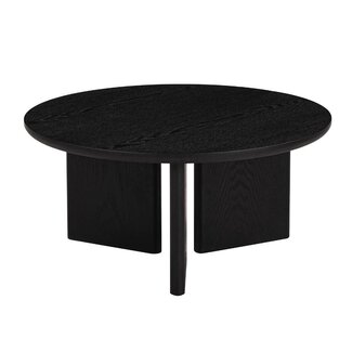 Table basse Aya Ø80 cm noire