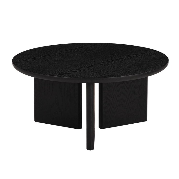 Table basse Aya Ø80 cm noire