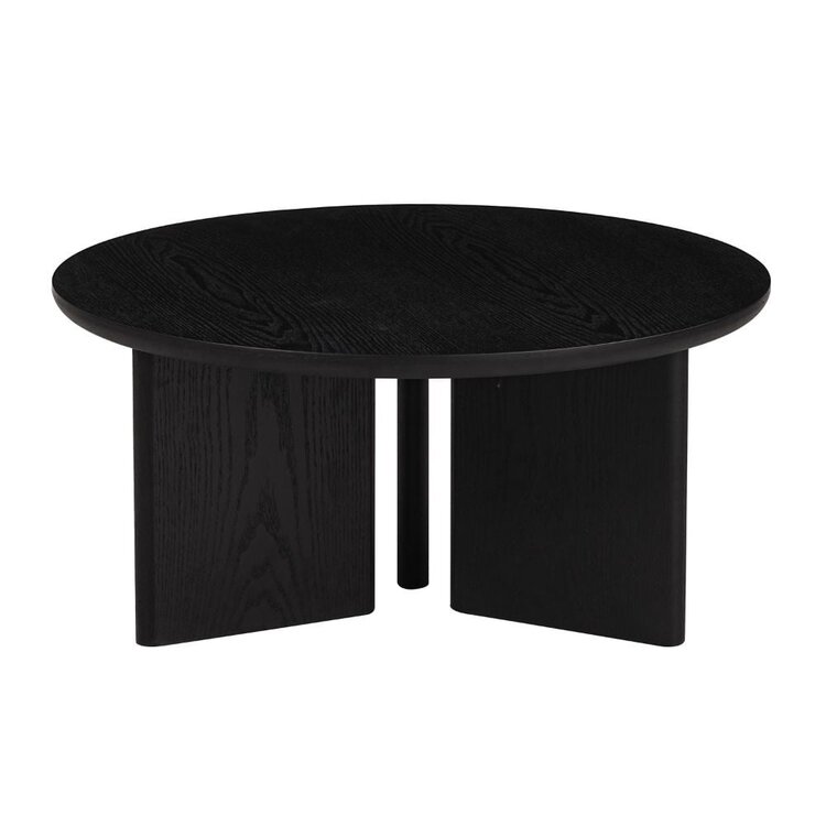 Table basse Aya Ø80 cm noire