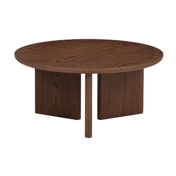 Table basse Aya Ø80 cm chêne rustique
