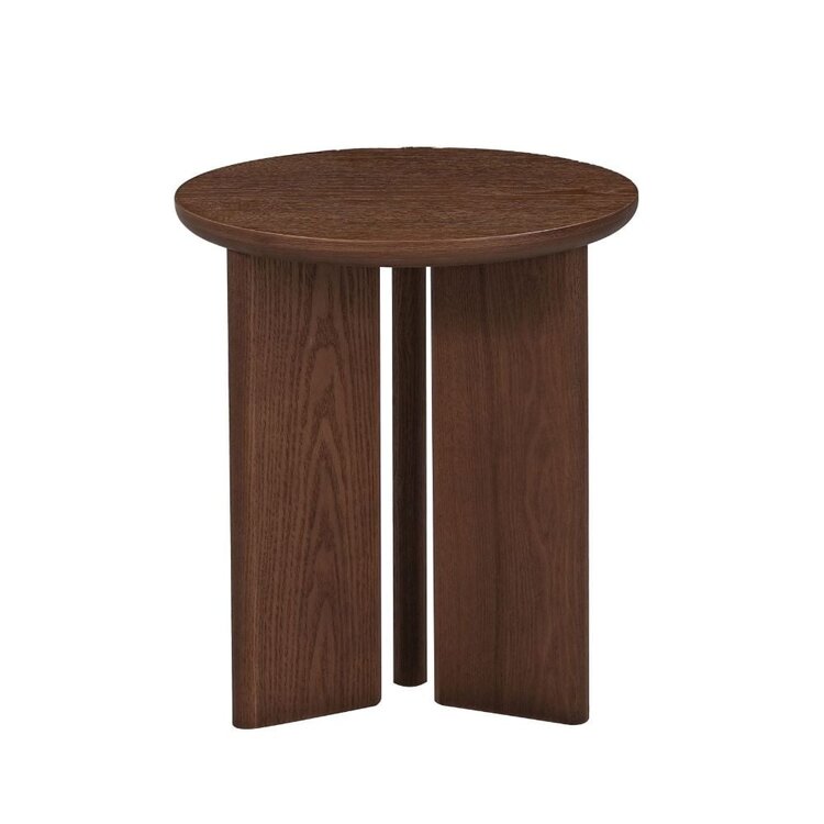 Table d'appoint Aya ø40 cm en chêne rustique