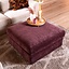 Pouf Kyle en chenille violet