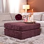 Pouf Kyle en chenille violet