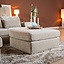 Pouf Kyle en chenille sand