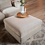 Pouf Kyle en chenille sand