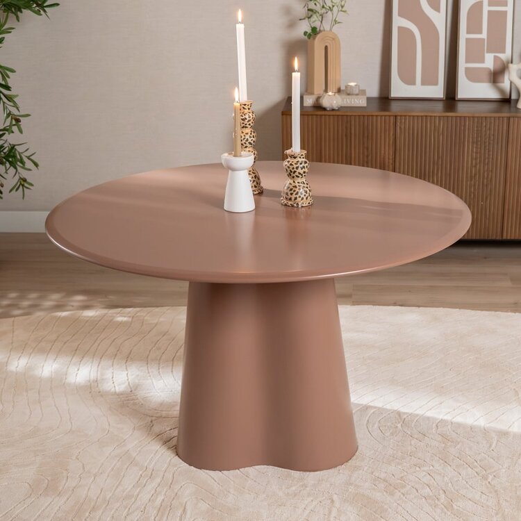 Table à manger Orion ø 120 cm Mocha Mousse