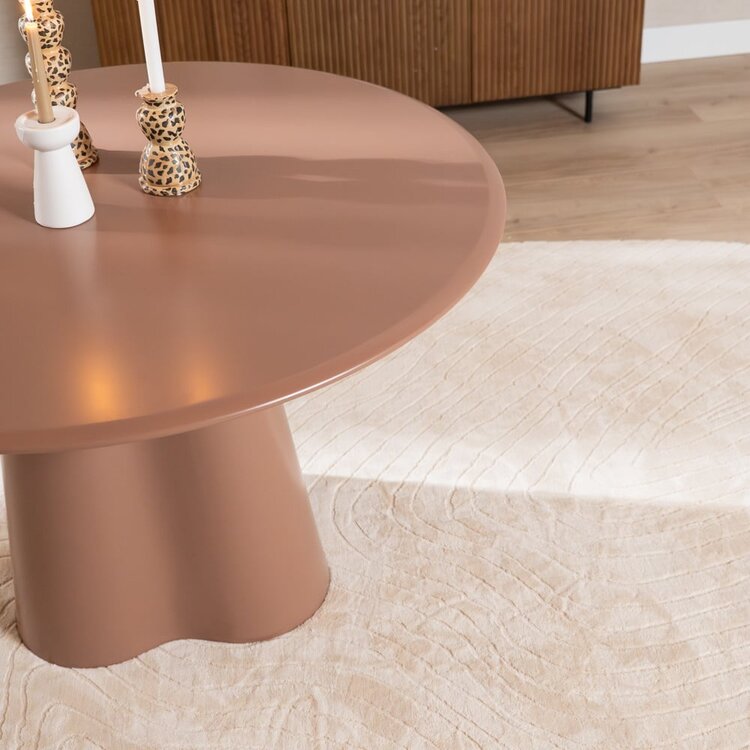 Table à manger Orion ø 120 cm Mocha Mousse