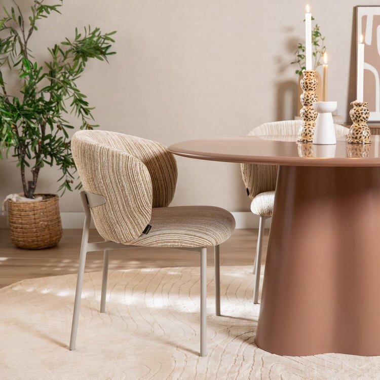 Table à manger Orion ø 120 cm Mocha Mousse